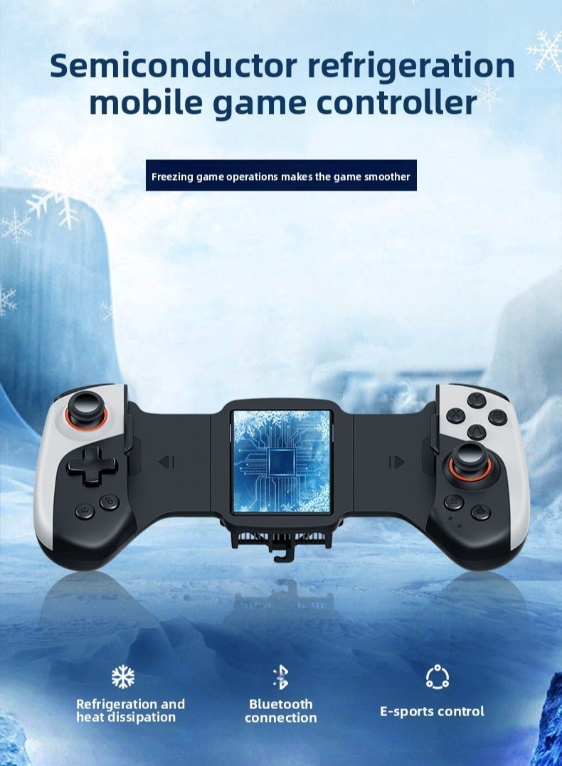 JK02 5-in-1 Wireless & Wired Cooling Game Controller with Turbo, Gyroscope, Macro, Cooler Fan – Compatible with Android Phones, Tablets, iOS Devices (for iPhone/iPad), Switch & PC - Image 2